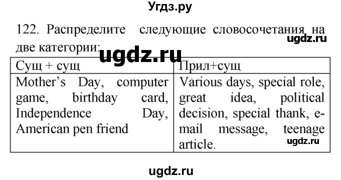 ГДЗ (Решебник №1 2008) по английскому языку 7 класс (Enjoy English) М.З. Биболетова / unit 3 / упражнение / 122