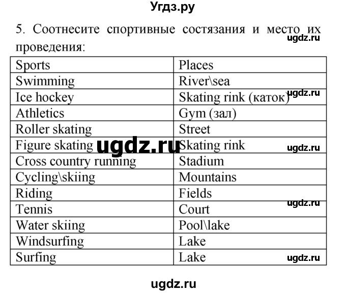 ГДЗ (Решебник №1 2008) по английскому языку 7 класс (Enjoy English) М.З. Биболетова / unit 4 / упражнение / 5