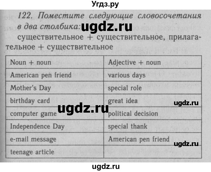 ГДЗ (Решебник №2 2008) по английскому языку 7 класс (Enjoy English) М.З. Биболетова / unit 3 / упражнение / 122