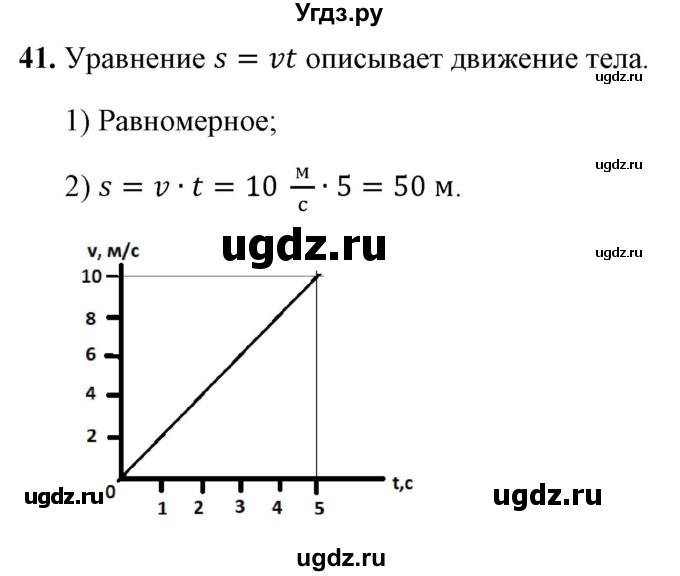 ГДЗ (Решебник к учебнику 2021 (Просвещение)) по физике 7 класс А.В. Перышкин / задача / 41