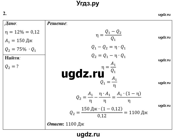 ГДЗ (Решебник к учебнику 2021 (Просвещение)) по физике 8 класс А.В. Перышкин / § 24 / упражнение 20 (2021) / 2