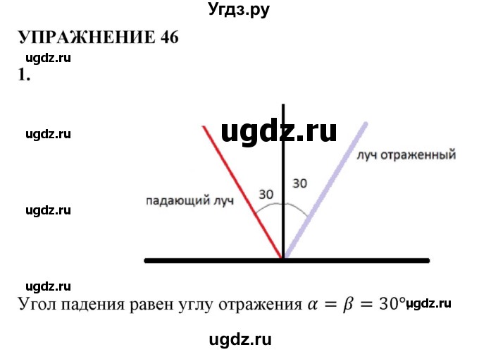 ГДЗ (Решебник к учебнику 2021 (Просвещение)) по физике 8 класс А.В. Перышкин / § 56 / упражнение 46 (2021) / 1