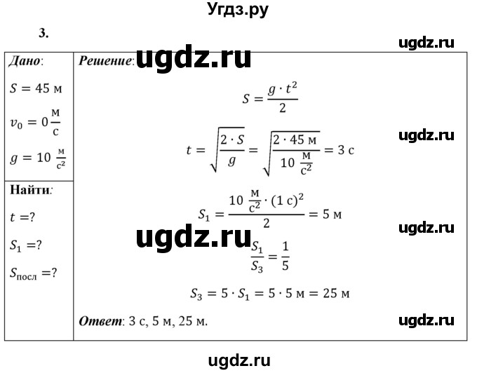 ГДЗ (Решебник к учебнику 2021 (Просвещение)) по физике 9 класс Перышкин А.В. / § 13 / упражнение 13 (2021) / 3