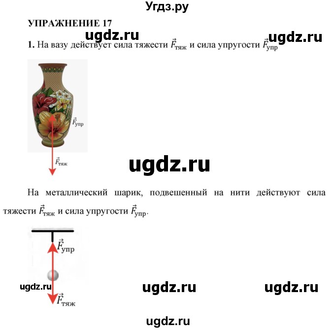 ГДЗ (Решебник к учебнику 2021 (Просвещение)) по физике 9 класс Перышкин А.В. / § 17 / упражнение 17 (2021) / 1