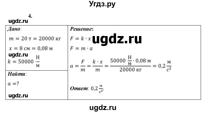 ГДЗ (Решебник к учебнику 2021 (Просвещение)) по физике 9 класс Перышкин А.В. / § 17 / упражнение 17 (2021) / 4