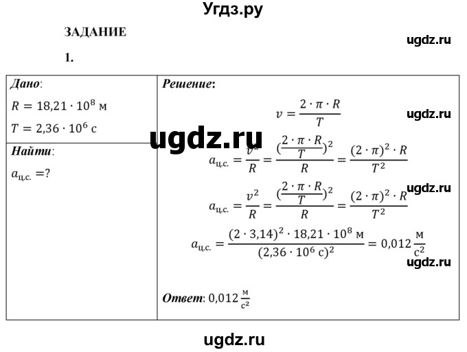 ГДЗ (Решебник к учебнику 2021 (Просвещение)) по физике 9 класс Перышкин А.В. / § 72 / задание / 1