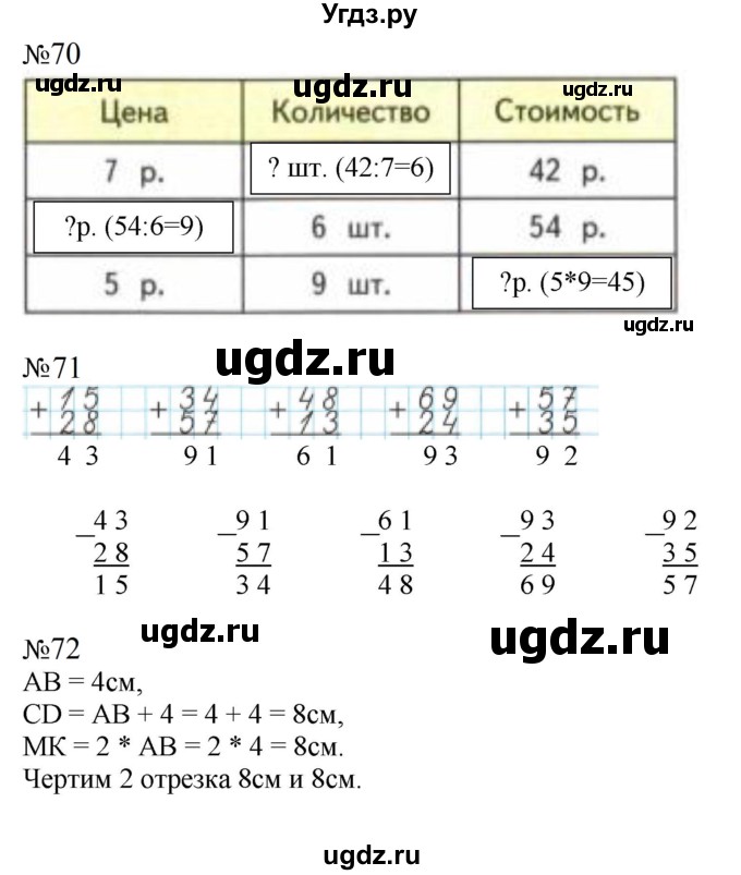 ГДЗ (Решебник к тетради 2023) по математике 2 класс (рабочая тетрадь) Моро М. И. / часть 2 / 73
