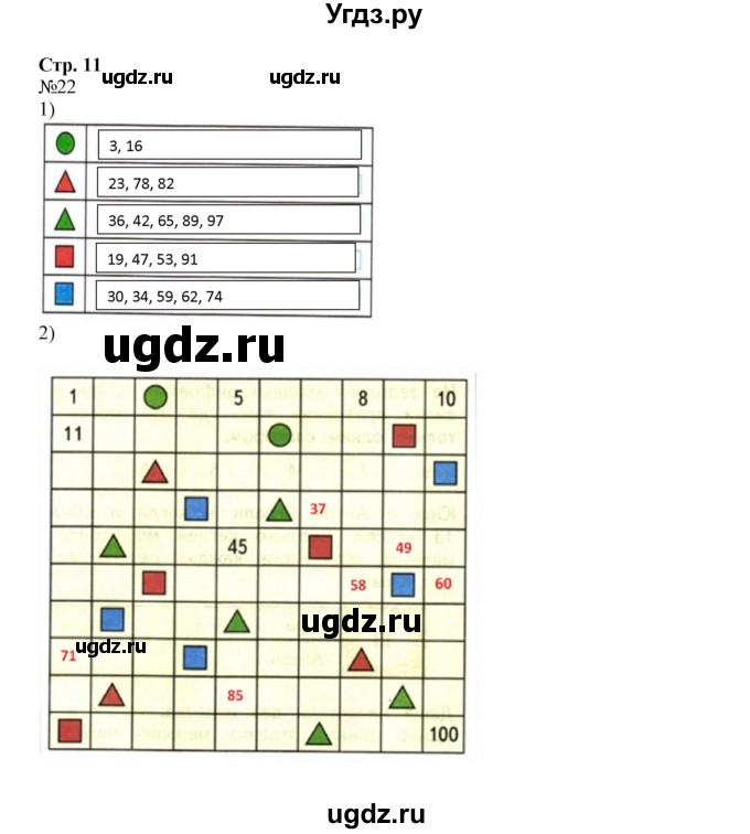 ГДЗ (Решебник №1 к тетради 2016) по математике 2 класс (рабочая тетрадь) Моро М. И. / часть 1 / 11