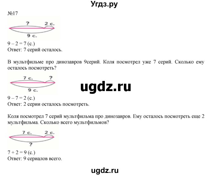 ГДЗ (Решебник №1 к учебнику 2015) по математике 2 класс М.И. Моро / часть 1 / страницы 52-56 (52-56) / 17