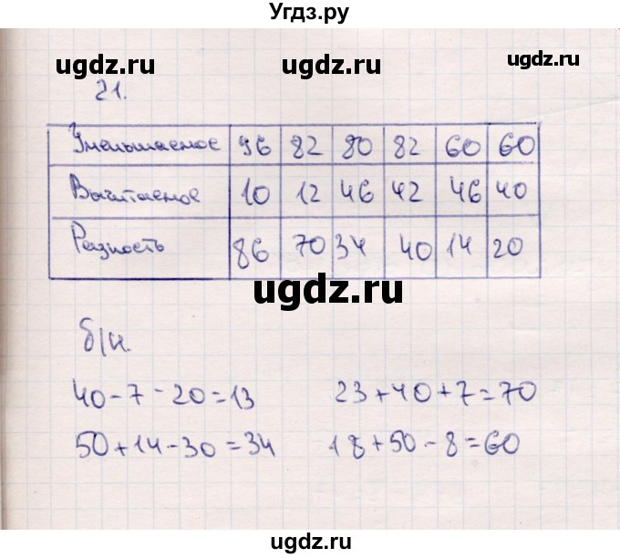 ГДЗ (Решебник №3 к учебнику 2015) по математике 2 класс М.И. Моро / часть 1 / страницы 72-75 (72-75) / 21