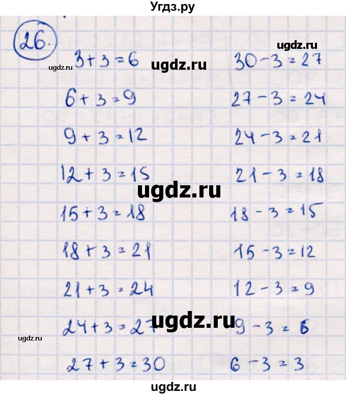 ГДЗ (Решебник №3 к учебнику 2015) по математике 2 класс М.И. Моро / часть 2 / страница 62-63 (64-70) / 26