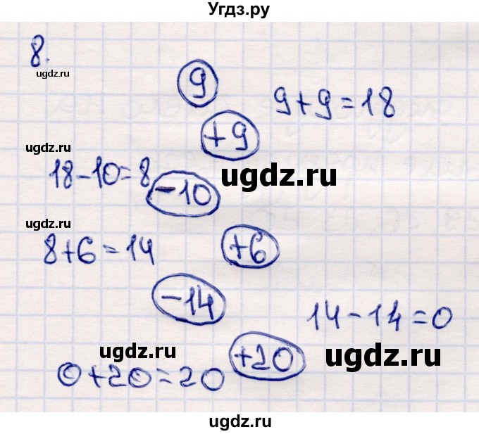 ГДЗ (Решебник №3 к учебнику 2015) по математике 2 класс М.И. Моро / часть 2 / страница 9 (10-11) / 8