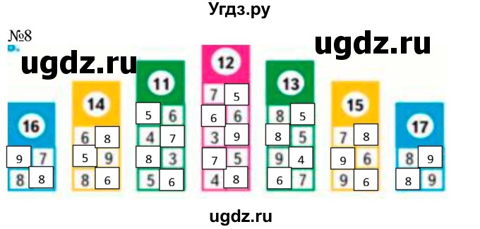 ГДЗ (Решебник к учебнику 2023) по математике 2 класс М.И. Моро / часть 1 / страница 16 (16) / 8