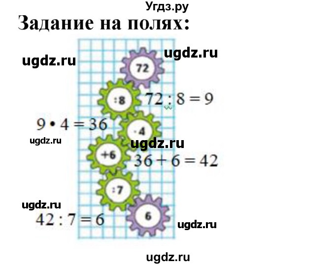 ГДЗ (Решебник 2023) по математике 3 класс М.И. Моро / часть 1 / задание на полях страницы / стр. 54