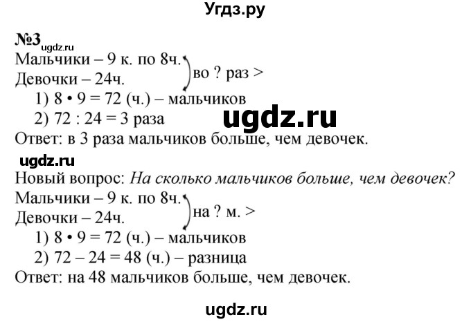 ГДЗ (Решебник 2023) по математике 3 класс М.И. Моро / часть 2 / страница 45 (46) / 3