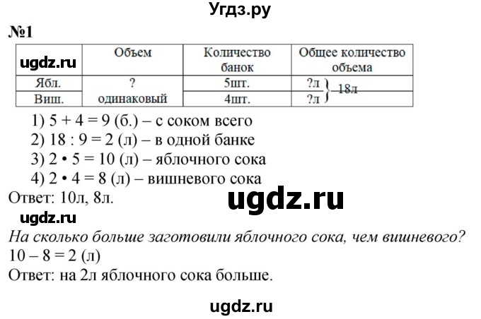ГДЗ (Решебник к учебнику 2023) по математике 4 класс М.И. Моро / часть 2 / упражнение / 1