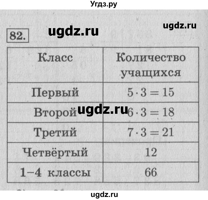 ГДЗ (Решебник №2 к учебнику 2015) по математике 4 класс М.И. Моро / часть 1 / упражнение / 82