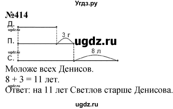ГДЗ (Решебник к учебнику 2023) по математике 4 класс М.И. Моро / часть 1 / упражнение / 414