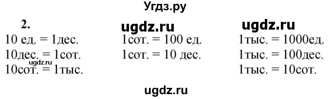 ГДЗ (Решебник к учебнику 2023) по математике 4 класс М.И. Моро / часть 1 / вопросы для повторения / вопросы на странице 19 / 2