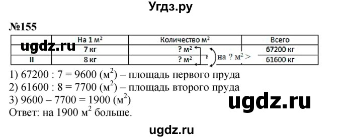 ГДЗ (Решебник к учебнику 2023) по математике 4 класс М.И. Моро / часть 2 / упражнение / 155