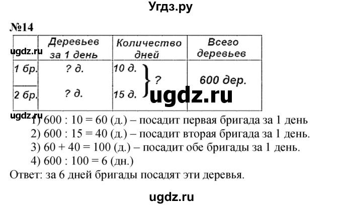 ГДЗ (Решебник к учебнику 2023) по математике 4 класс М.И. Моро / часть 2 / итоговое повторение всего изученного / задача / 14