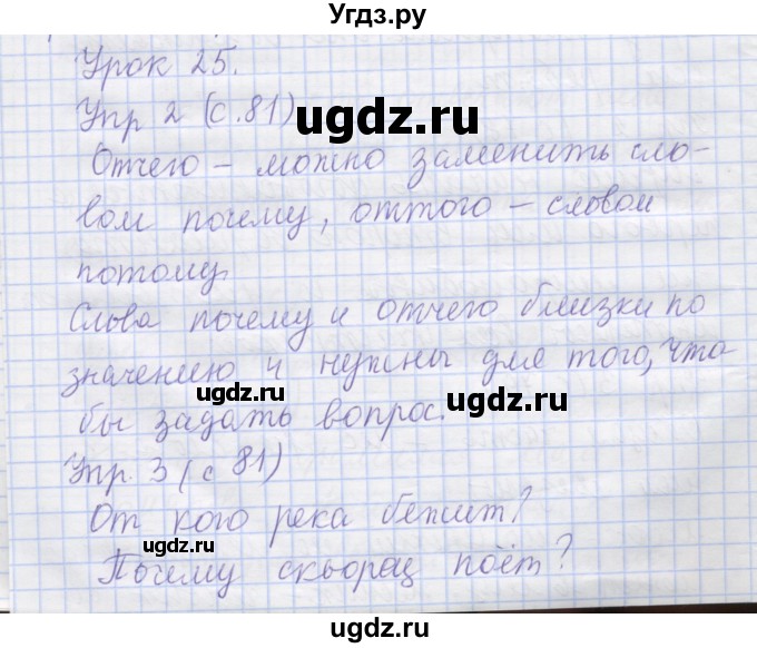 ГДЗ (Решебник) по русскому языку 1 класс Иванов С.В. / урок / 25