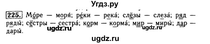 ГДЗ (Решебник №2) по русскому языку 2 класс Р.Н. Бунеев / упражнение / 225