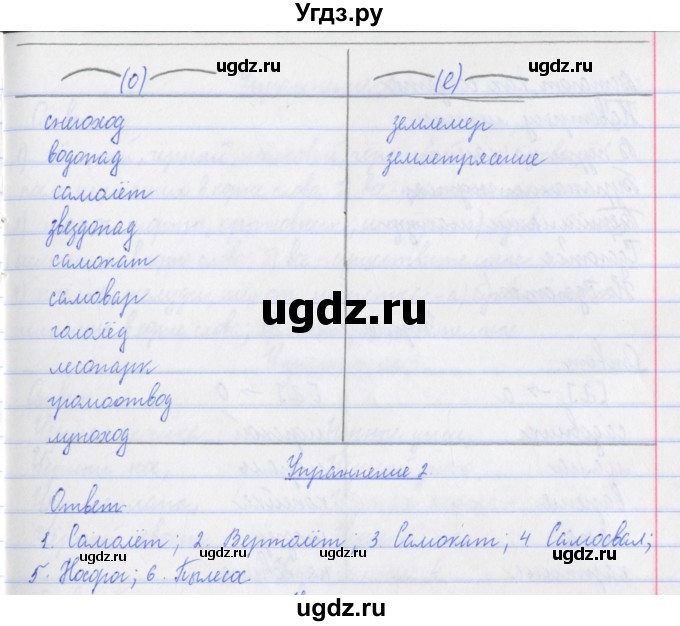 ГДЗ (Решебник №1) по русскому языку 3 класс (рабочая тетрадь (пишем грамотно)) Кузнецова М.И. / часть 1. страница / 28(продолжение 2)