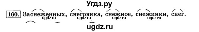 ГДЗ (Решебник №2) по русскому языку 3 класс Л.Ф. Климанова / часть 1 / упражнение / 160