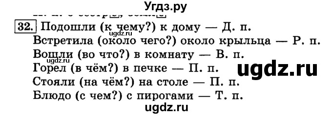 ГДЗ (Решебник №2) по русскому языку 3 класс Л.Ф. Климанова / часть 2 / упражнение / 32