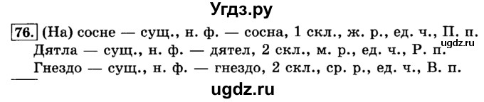 ГДЗ (Решебник №2) по русскому языку 3 класс Л.Ф. Климанова / часть 2 / упражнение / 76