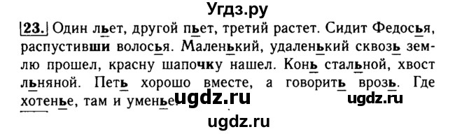 ГДЗ (Решебник №2) по русскому языку 3 класс Р.Н. Бунеев / упражнение / 23