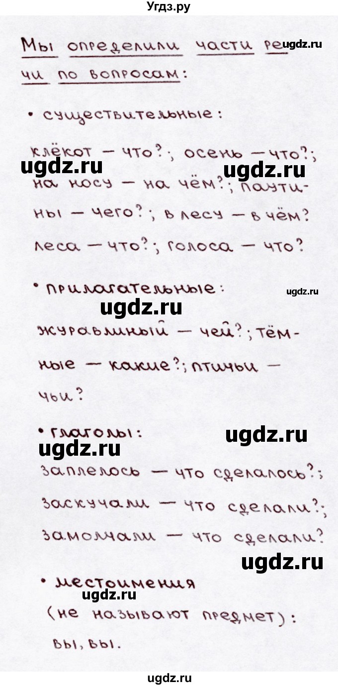 ГДЗ (Решебник №3) по русскому языку 3 класс В.П. Канакина / часть 1 / упражнение / 90(продолжение 2)