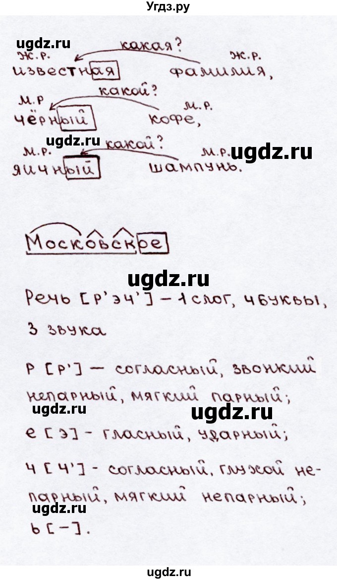 ГДЗ (Решебник №3) по русскому языку 3 класс В.П. Канакина / часть 2 / упражнение / 128(продолжение 2)