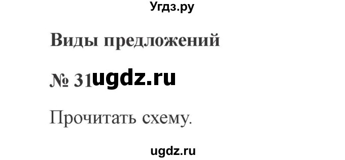 ГДЗ (Решебник №2) по русскому языку 3 класс В.П. Канакина / часть 1 / упражнение / 31