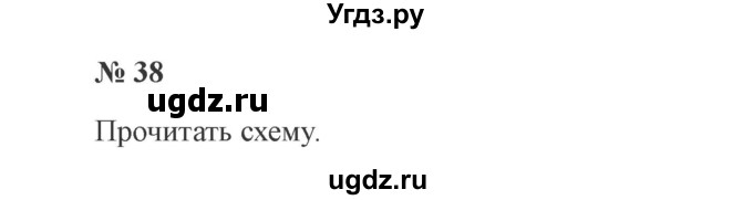 ГДЗ (Решебник №2) по русскому языку 3 класс В.П. Канакина / часть 1 / упражнение / 38