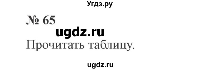 ГДЗ (Решебник №2) по русскому языку 3 класс В.П. Канакина / часть 2 / упражнение / 65