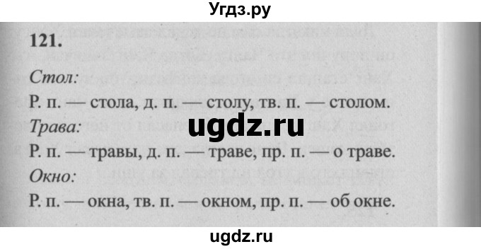 ГДЗ (Решебник №2) по русскому языку 4 класс Р.Н. Бунеев / упражнение / 121