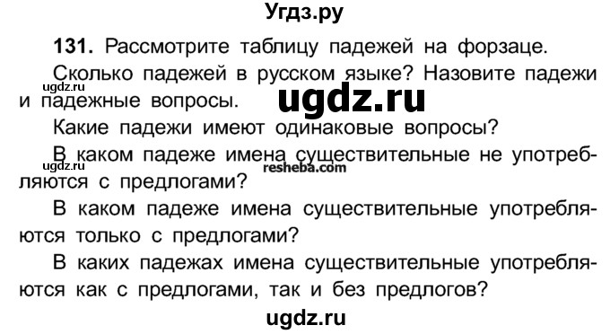 ГДЗ (Учебник) по русскому языку 4 класс Е.С. Грабчикова / часть 1 / 131