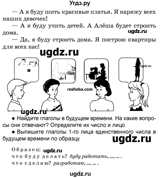 ГДЗ (Учебник) по русскому языку 4 класс Е.С. Грабчикова / часть 2 / 155(продолжение 2)