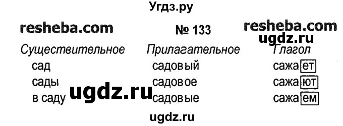 ГДЗ (решебник №1) по русскому языку 4 класс Е.С. Грабчикова / часть 2 / 133