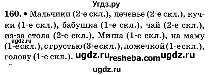 ГДЗ (решебник №2) по русскому языку 4 класс Е.С. Грабчикова / часть 1 / 160