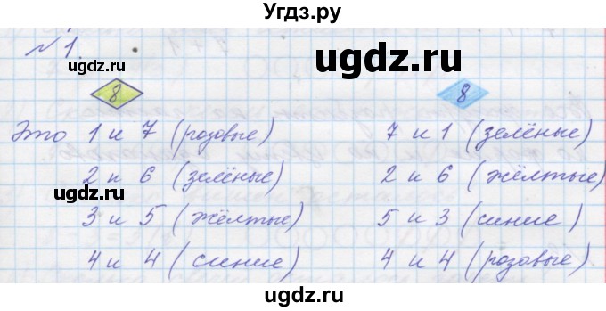 ГДЗ (Решебник учебнику 2023) по математике 1 класс Л.Г. Петерсон / часть 2 / урок 9 / 1