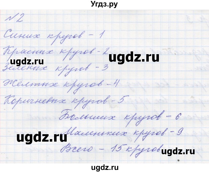 ГДЗ (Решебник к учебнику 2016) по математике 1 класс Л.Г. Петерсон / часть 1 / урок 1 / 2