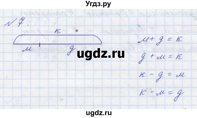 ГДЗ (Решебник к учебнику 2016) по математике 1 класс Л.Г. Петерсон / часть 2 / урок 2 / 7