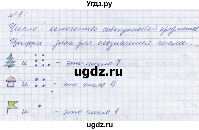 ГДЗ (Решебник к учебнику 2016) по математике 1 класс Л.Г. Петерсон / часть 2 / урок 21 / 1