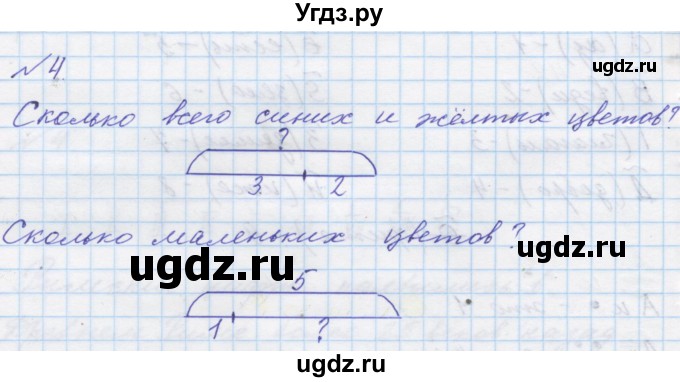 ГДЗ (Решебник к учебнику 2016) по математике 1 класс Л.Г. Петерсон / часть 2 / урок 22 / 4