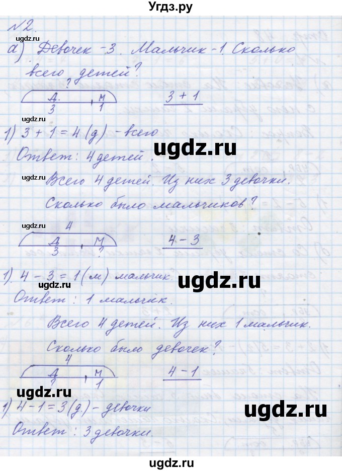 ГДЗ (Решебник к учебнику 2016) по математике 1 класс Л.Г. Петерсон / часть 2 / урок 25 / 2