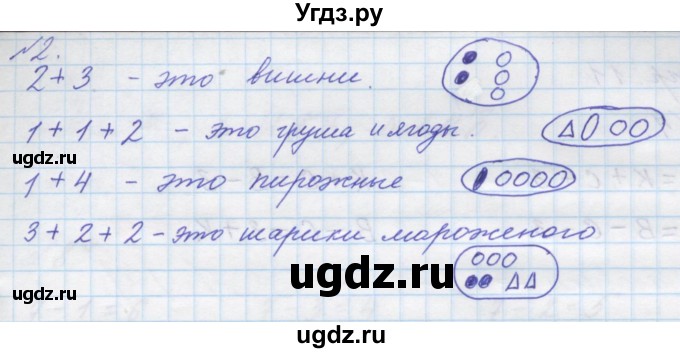 ГДЗ (Решебник к учебнику 2016) по математике 1 класс Л.Г. Петерсон / часть 2 / урок 5 / 2