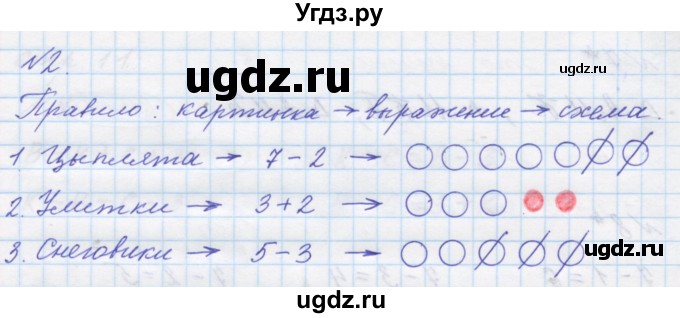 ГДЗ (Решебник к учебнику 2016) по математике 1 класс Л.Г. Петерсон / часть 2 / урок 6 / 2